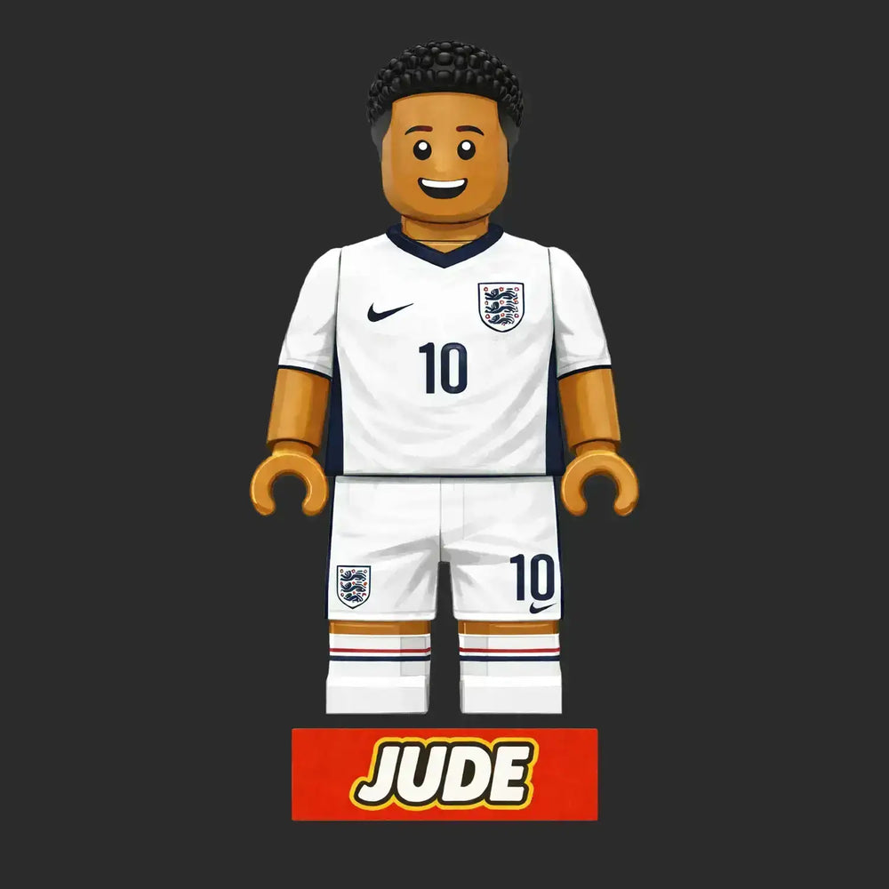 Jude Bellingham Toy Logo Players Couture Men's Casual Hoodie - Navy / S | Birmingham City, Borussia Dortmund, England, Fashion Collection, Football, Hoodies, Men's, Real Madrid, Volume 1