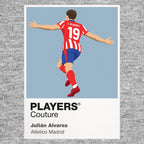 Julián Álvarez Atlético Madrid Icon Frame artwork in grey