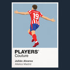 Julián Álvarez Atlético Madrid Icon Frame artwork in navy