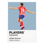 Julián Álvarez Atlético Madrid Icon Frame artwork on white