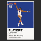 Julius Erving Sixers Basketball Icon Frame - Icon Design (View 10)