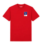 Julius Erving Sixers Basketball Icon Frame Men's T-Shirt - Red