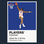 Julius Erving Sixers Basketball Icon Frame - Icon Design (View 9)