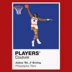 Julius Erving Sixers Basketball Icon Frame - Icon Design (View 8)