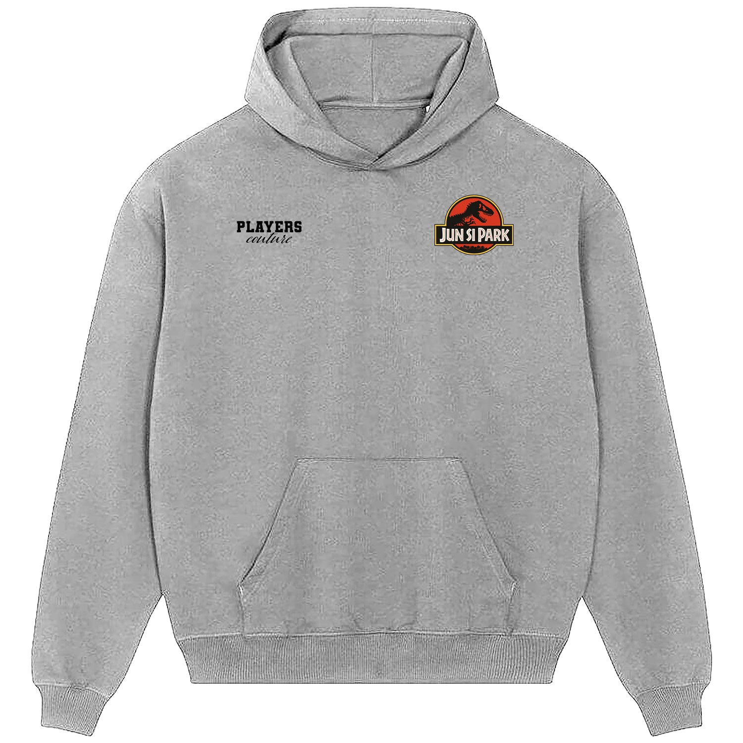 Jun Si Park Logo Players Couture Men's Casual Hoodie Gray