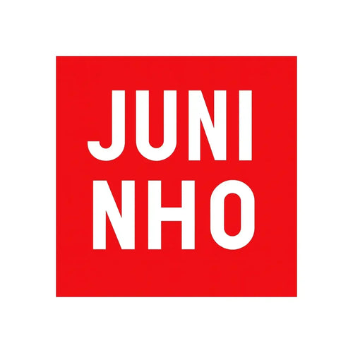 Juninho Logo Men's Hoodie – white close-up detail shot of the Juninho Players Couture logo design
