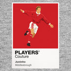 Juninho Middlesbrough Icon Frame Men's Hoodie — Gray Artwork