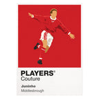 Juninho Middlesbrough Icon Frame — White