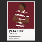 Junior Nsemba Wigan Warriors black Icon Frame detail