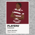 Junior Nsemba Wigan Warriors grey Icon Frame detail