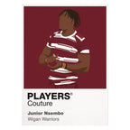 Junior Nsemba Wigan Warriors white Icon Frame detail