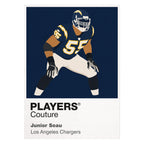 Junior Seau Chargers American Football Icon Frame Men's T-Shirt