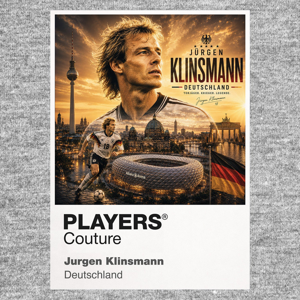 Jurgen Klinsmann Germany Atlas Frame artwork by Players Couture