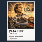 Jurgen Klinsmann Germany Atlas Frame artwork by Players Couture