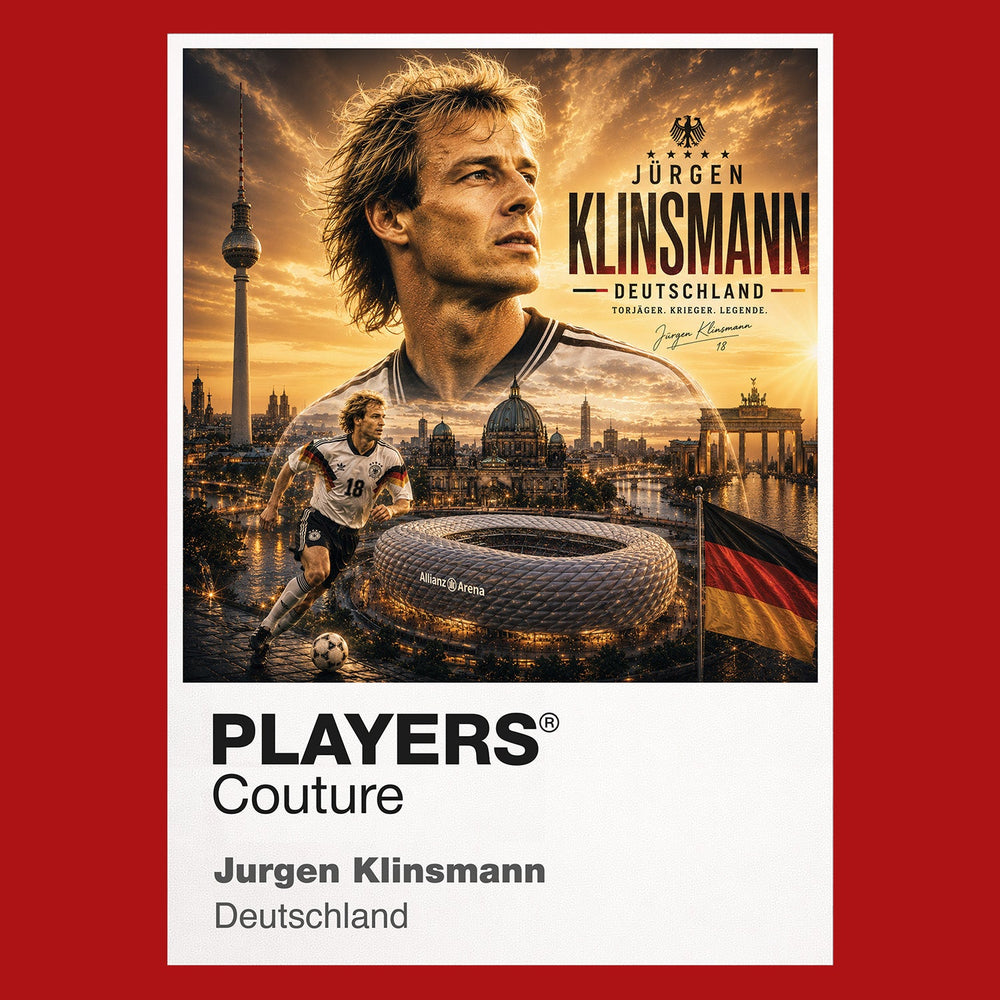 Jurgen Klinsmann Germany Atlas Frame artwork by Players Couture
