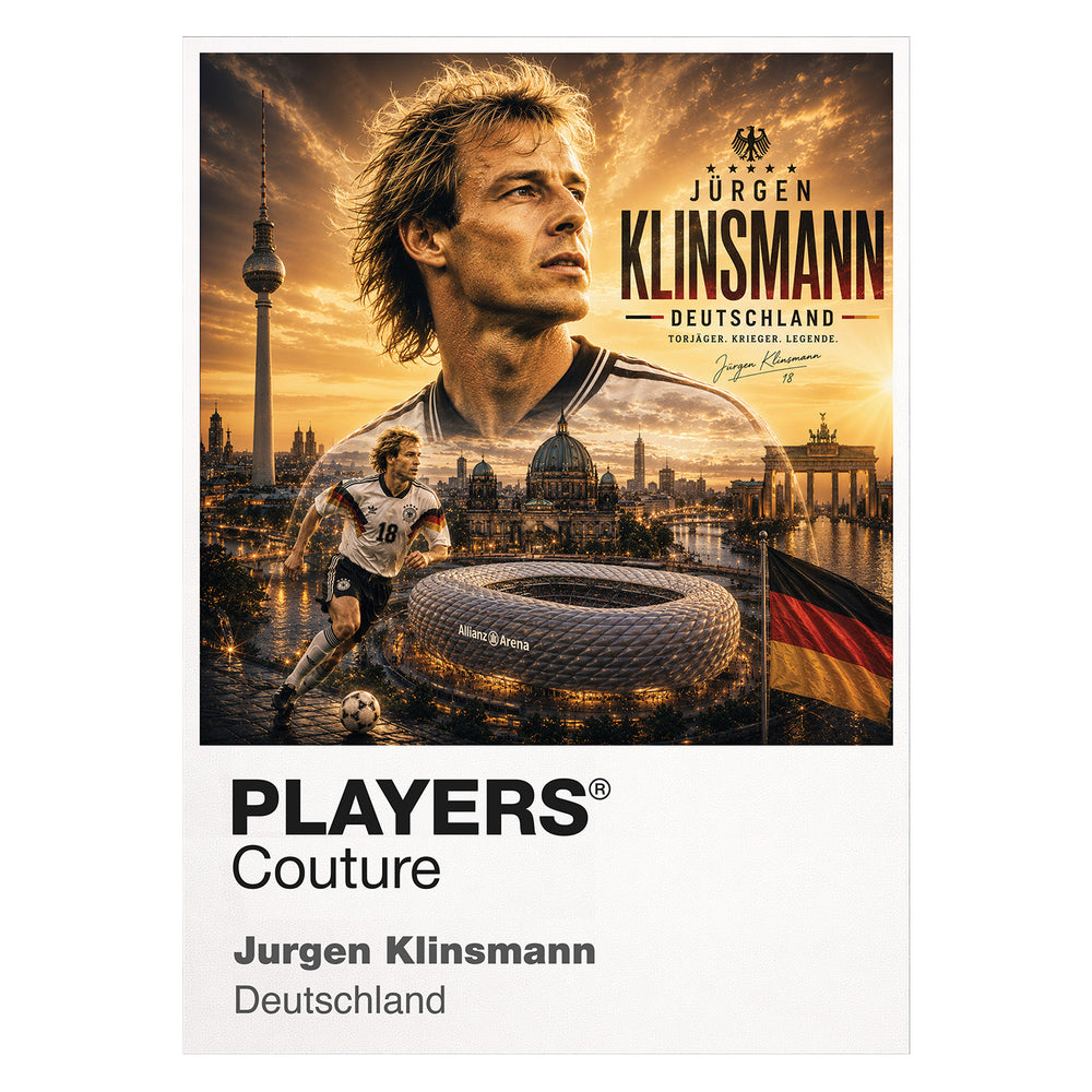 Jurgen Klinsmann Germany Atlas Frame artwork by Players Couture