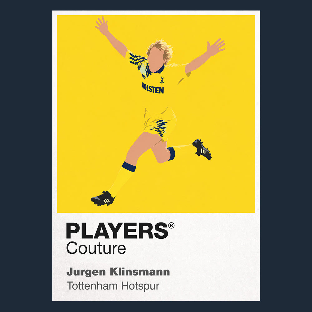 Jürgen Klinsmann Tottenham Hotspur Away Icon Frame Men's T-Shirt