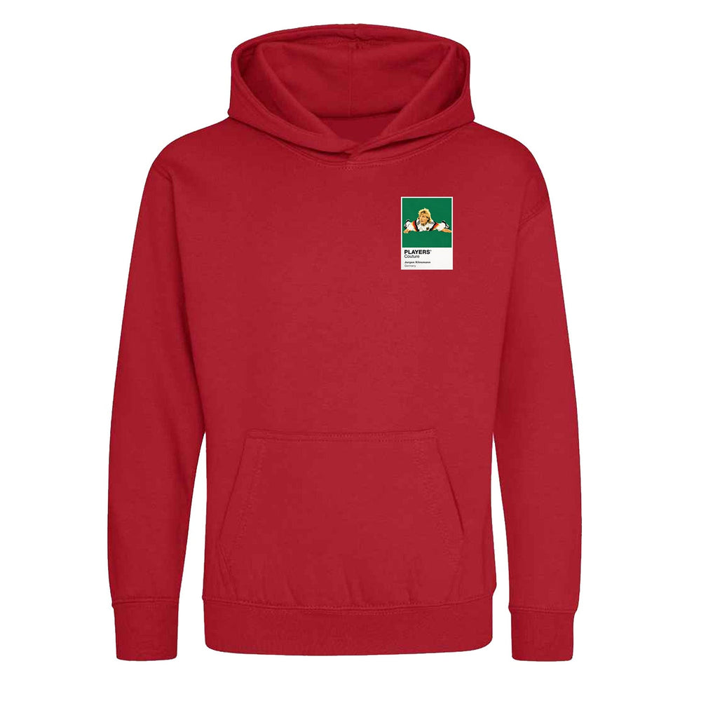 Jurgen Klinsmann Germany Icon Frame Kids Hoodie - Red