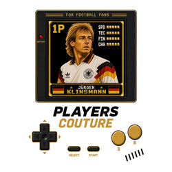 Jurgen Klinsmann 1P 8-Bit t-shirt retro gaming design by Players Couture