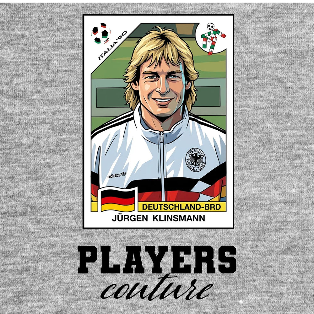 Jurgen Klinsmann World Cup Sticker Kids T-Shirt – jurgen klinsmann grey Players Couture design