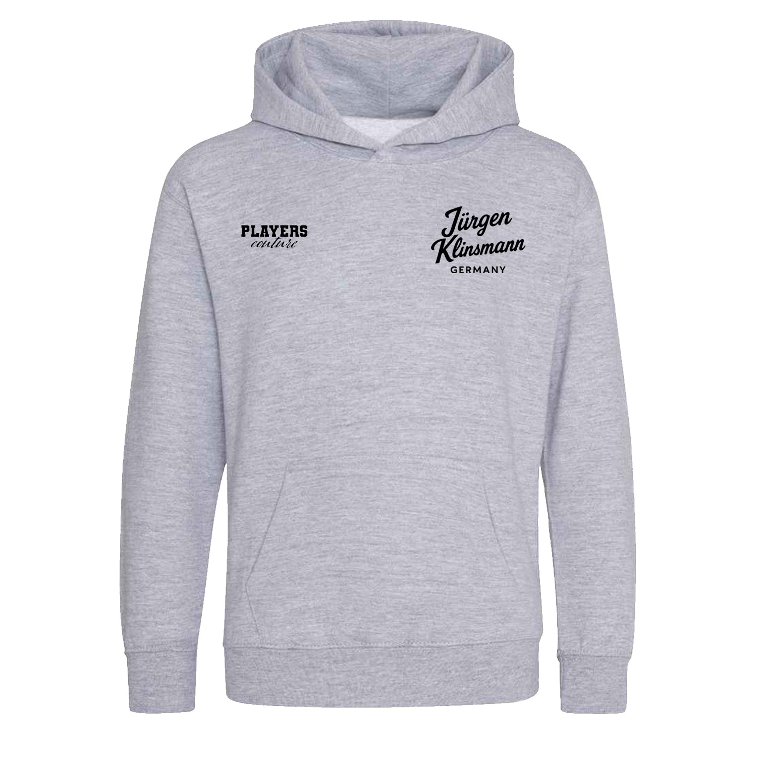 Jurgen Klinsmann Logo Players Couture Kids Hoodie Gray