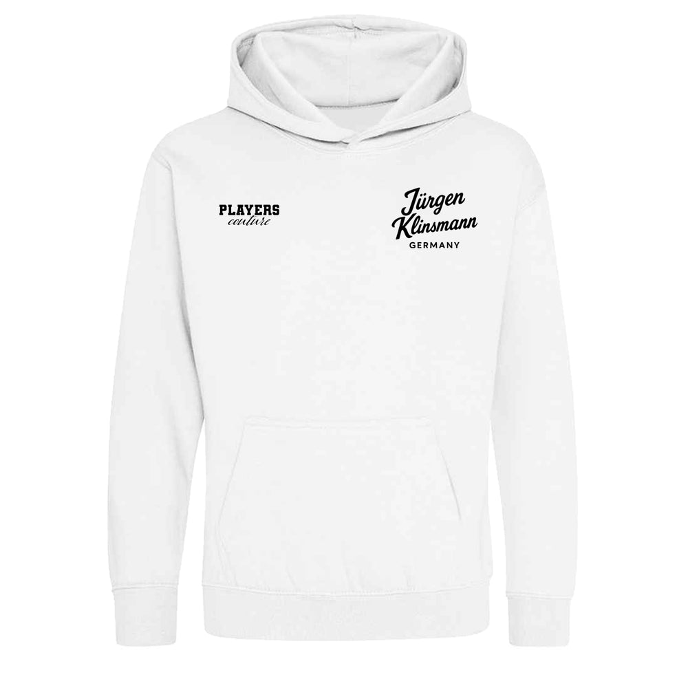 Jurgen Klinsmann Logo Players Couture Kids Hoodie White