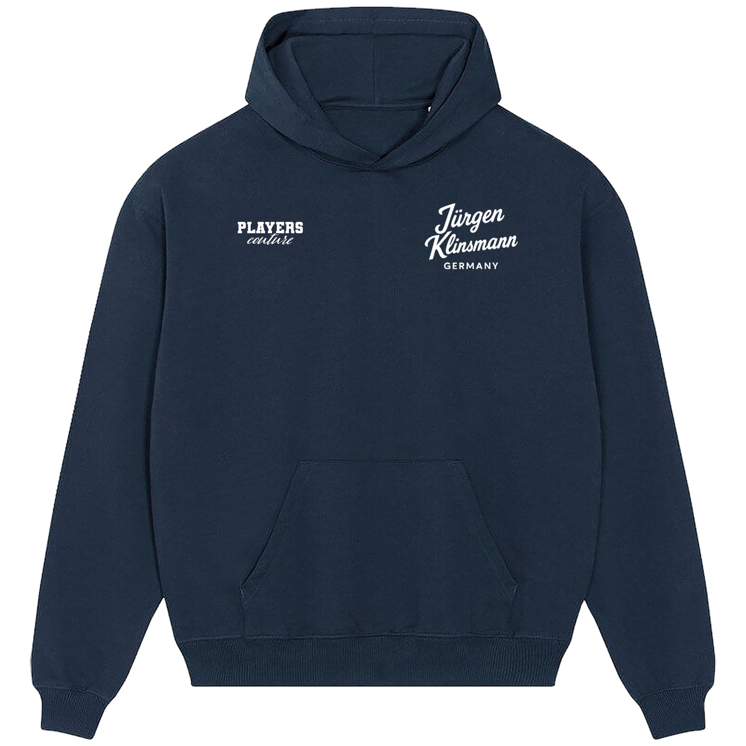 Jurgen Klinsmann Logo Players Couture Men's Casual Hoodie Navy