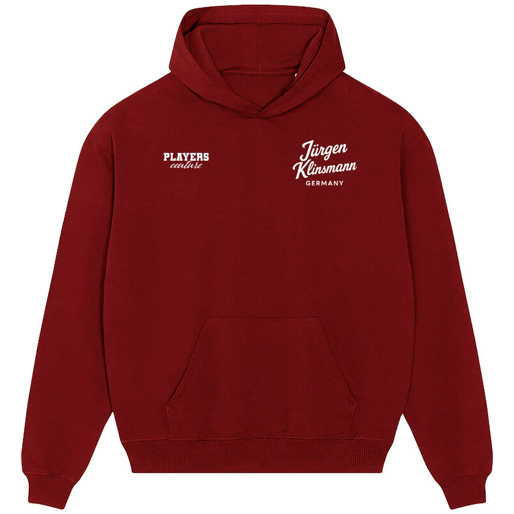 Jurgen Klinsmann Logo Players Couture Men's Casual Hoodie Red