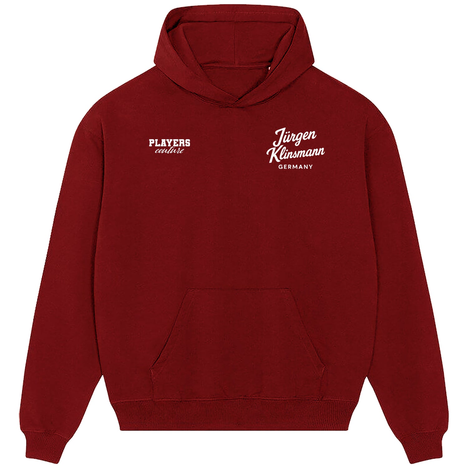 Jurgen Klinsmann Logo Players Couture Men's Casual Hoodie Red