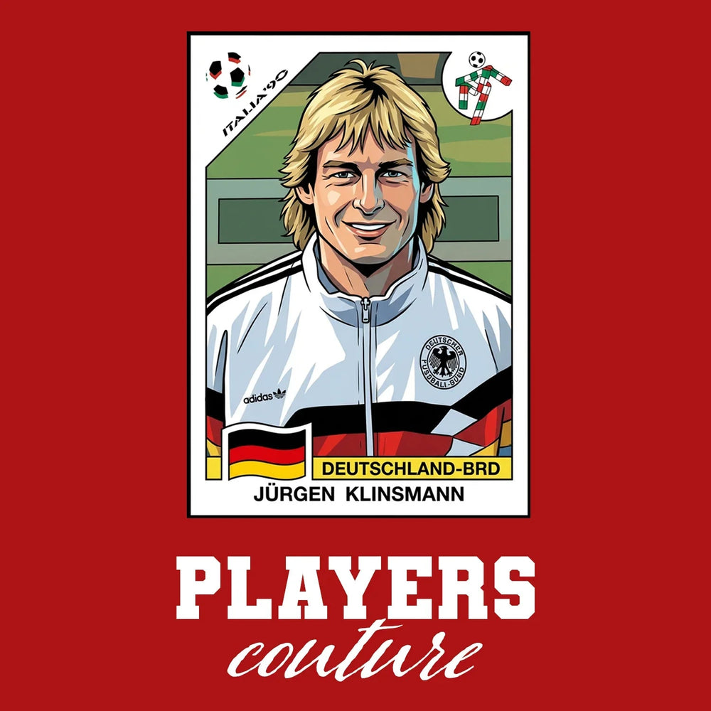 Jurgen Klinsmann World Cup Sticker Kids T-Shirt – jurgen klinsmann red Players Couture design