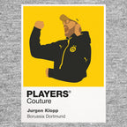 Jurgen Klopp Borussia Dortmund Icon Frame Men's Hoodie — Gray Artwork
