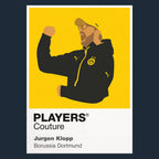 Jurgen Klopp Borussia Dortmund Icon Frame — Navy