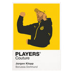 Jurgen Klopp Borussia Dortmund Icon Frame — White
