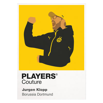 Jurgen Klopp Borussia Dortmund Icon Frame — White