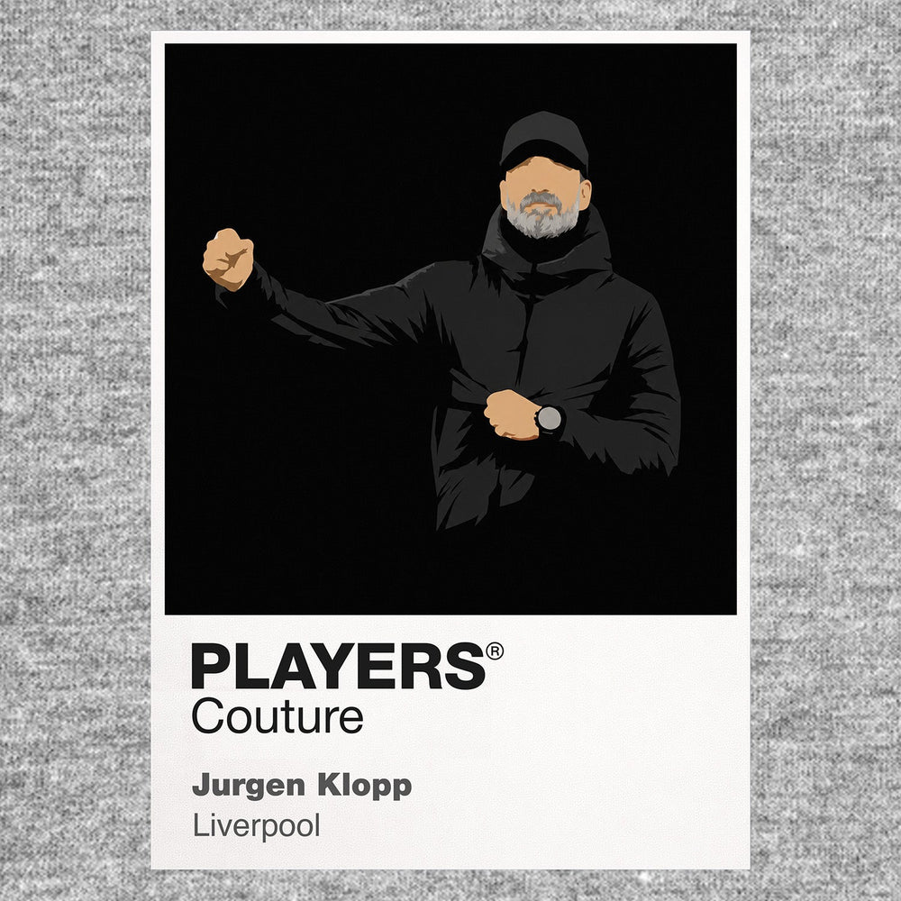 Jurgen Klopp Liverpool Icon Frame Men's Hoodie — Gray Artwork