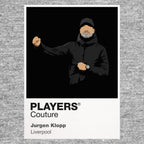 Jurgen Klopp Liverpool Icon Frame Men's Hoodie — Gray Artwork