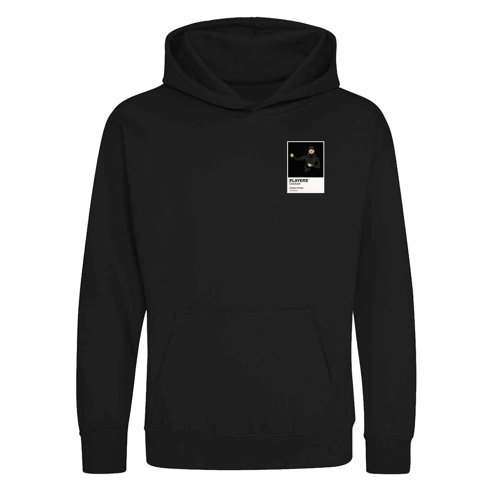 Jurgen Klopp Liverpool Icon Frame Kids Hoodie — Black