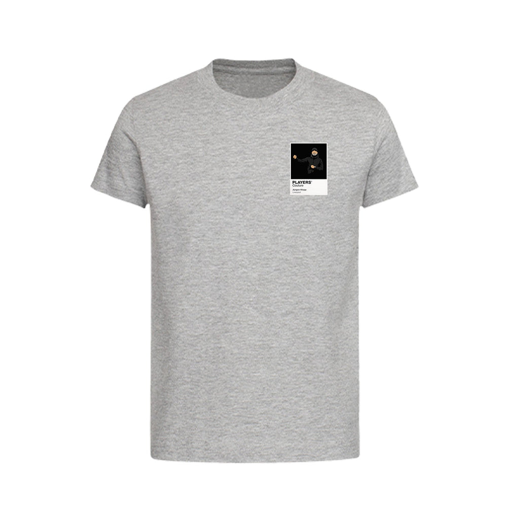 Jurgen Klopp Liverpool Icon Frame Kids T-Shirt — Gray