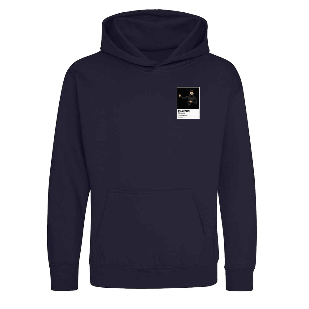 Jurgen Klopp Liverpool Icon Frame Kids Hoodie — Navy