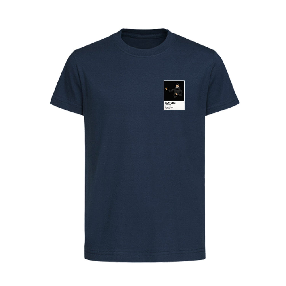 Jurgen Klopp Liverpool Icon Frame Kids T-Shirt — Navy