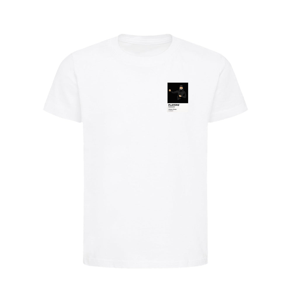 Jurgen Klopp Liverpool Icon Frame Kids T-Shirt — White