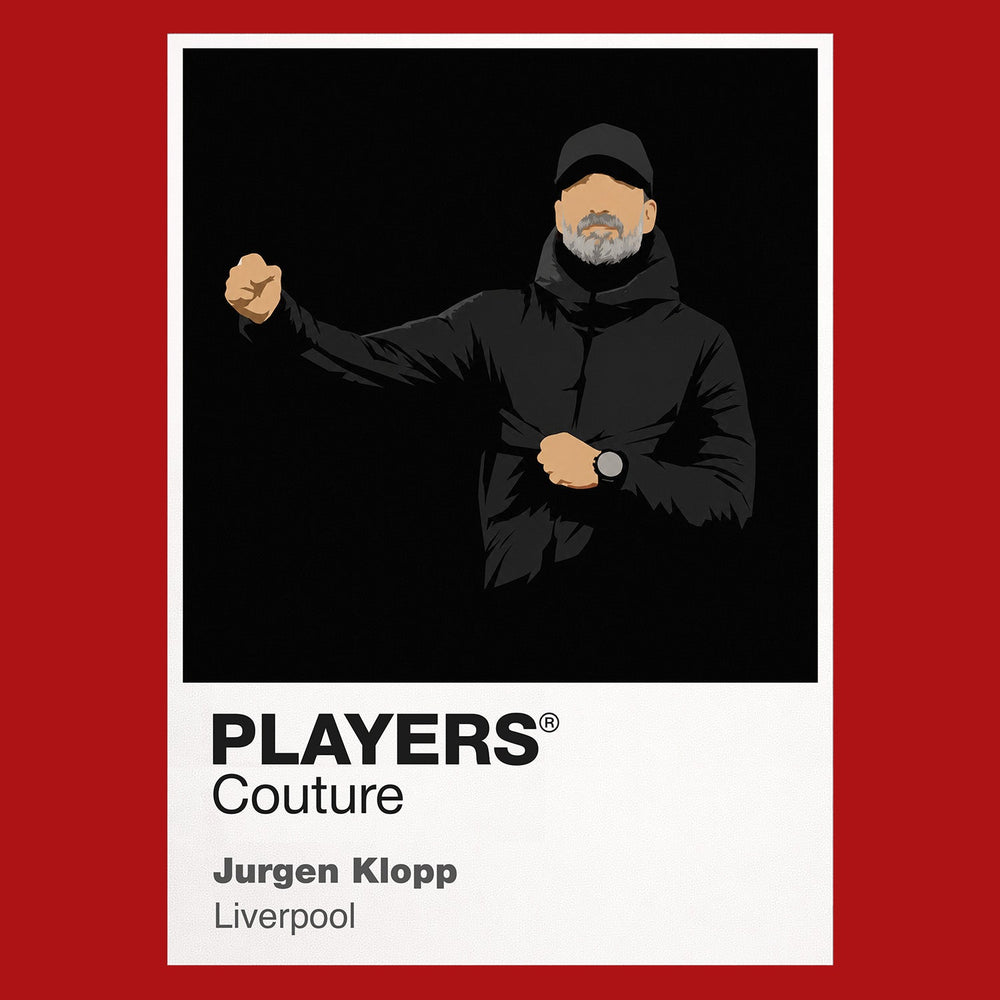 Jurgen Klopp Liverpool Icon Frame Men's Hoodie — Red Artwork