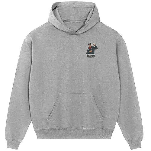Jurgen Klopp hoodie – grey men's hoodie featuring the Jurgen Klopp Players Couture logo
