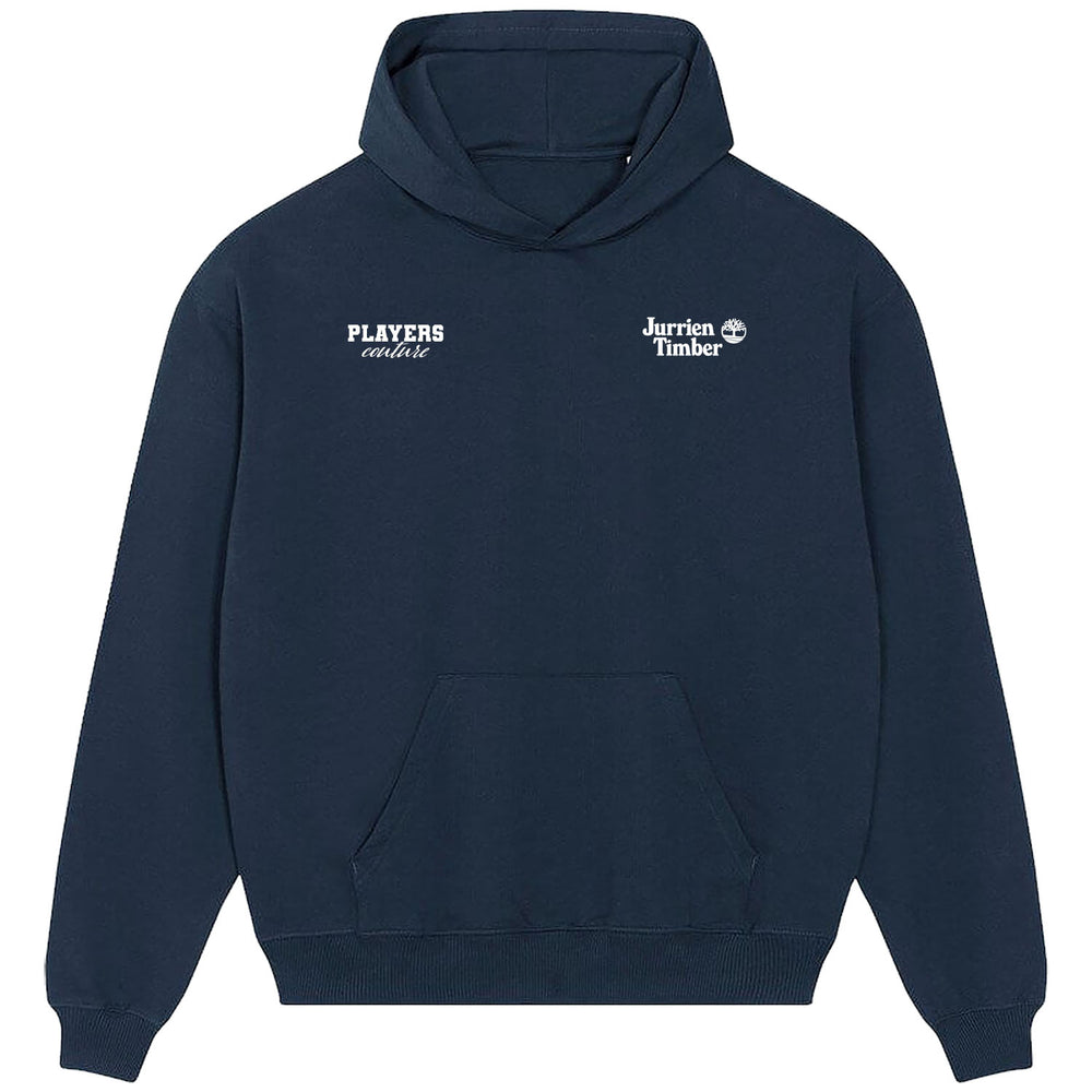 Jurrien Timber Logo Players Couture Men's Casual Hoodie Navy