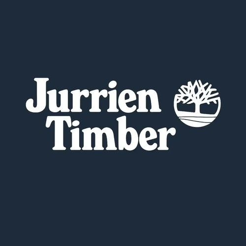 Jurrien Timber Logo Men's T-Shirt – navy close-up detail shot of the Jurrien Timber Players Couture logo design