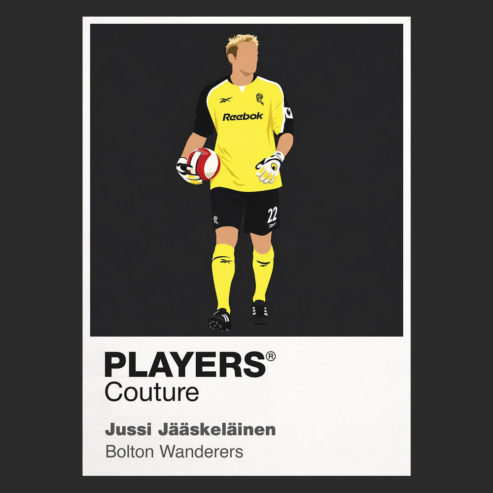 Jussi Jääskeläinen Bolton Wanderers Icon Frame artwork in black
