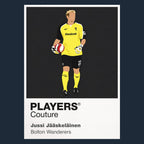 Jussi Jääskeläinen Bolton Wanderers Icon Frame artwork in navy