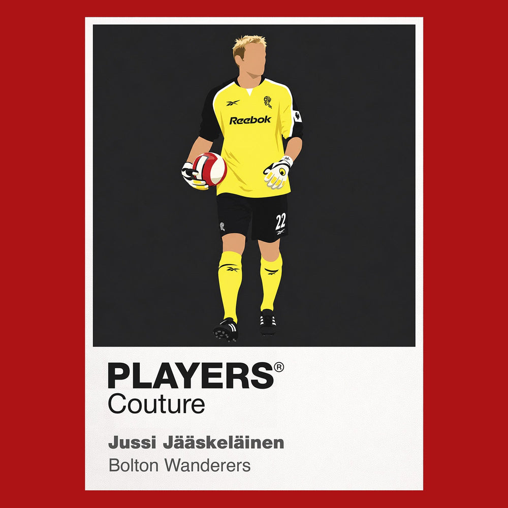 Jussi Jääskeläinen Bolton Wanderers Icon Frame artwork in red