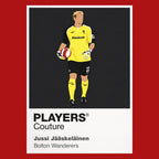 Jussi Jääskeläinen Bolton Wanderers Icon Frame artwork in red