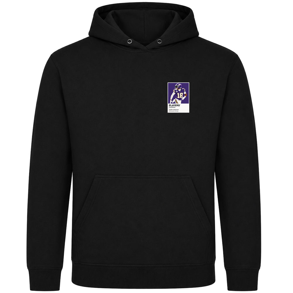 Justin Jefferson Vikings American Football Icon Frame Men's Hoodie
